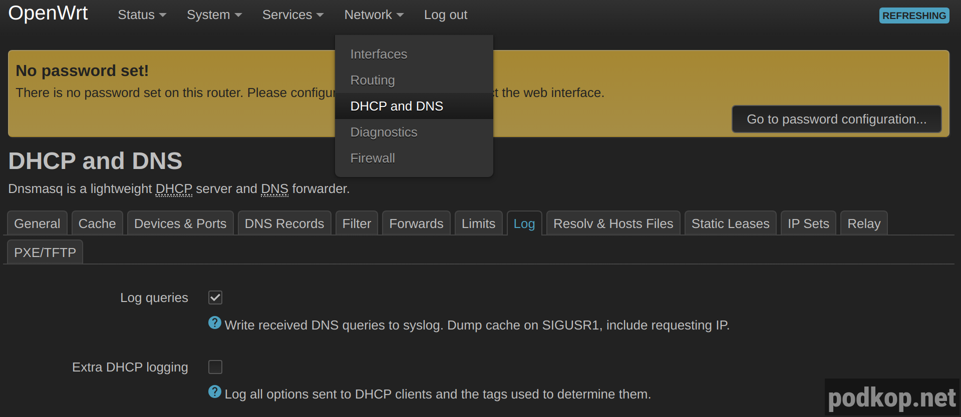 dnsmasq log queries